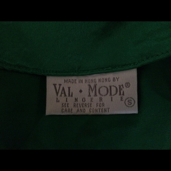 Vtg Nightgown Peignoir Set Jade S / M - Val Mode - Picture 8 of 8